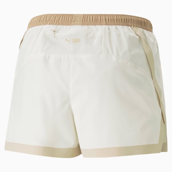 PUMA x CIELE 3" Women's Woven Running Shorts, Frosted Ivory-Granola, extralarge